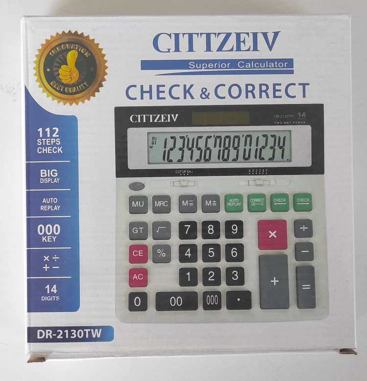 ماشین حساب سیتی زیو مدل DR-2130TW