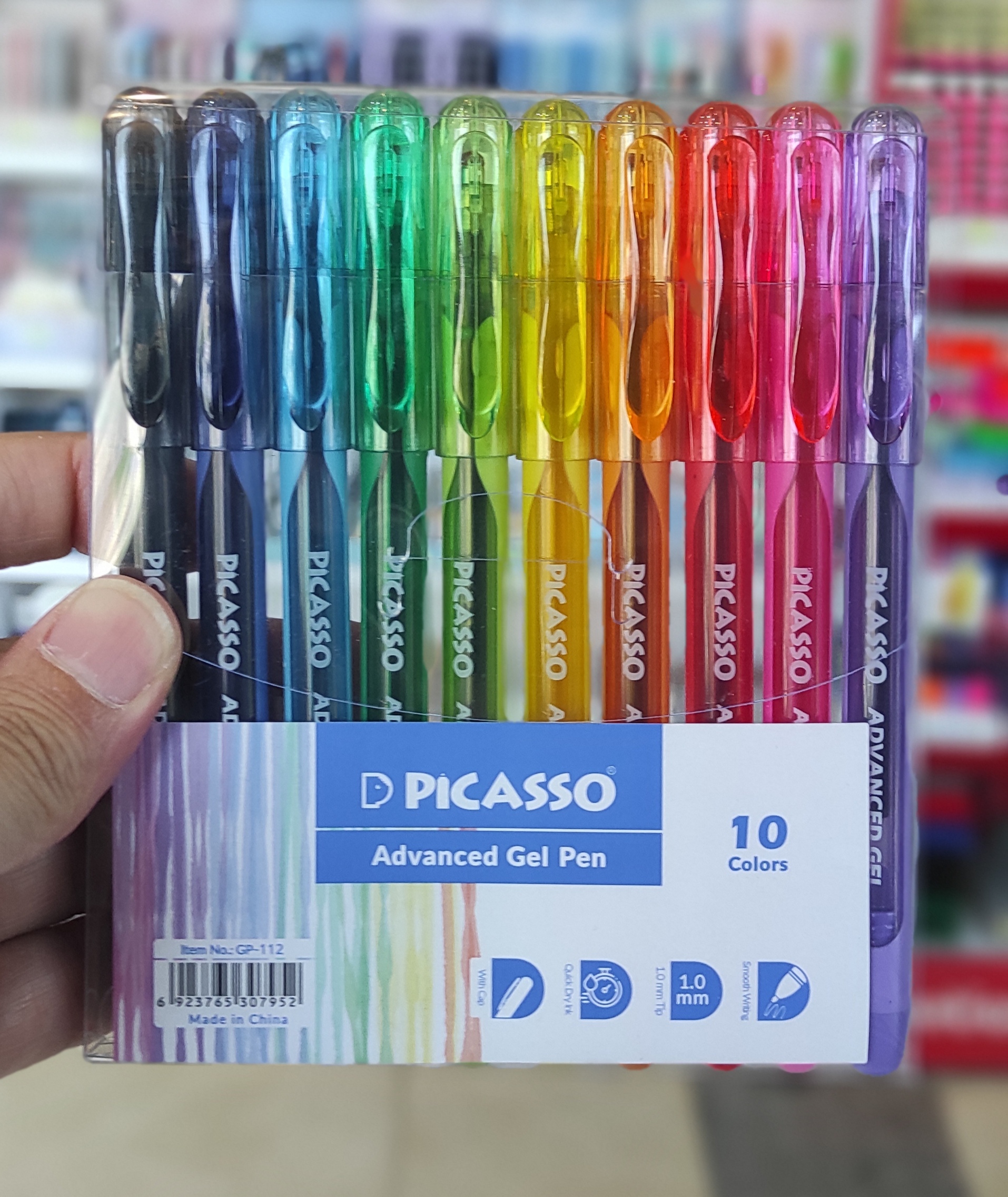 روان نویس ژله‌ای 10 رنگ پیکاسو Picasso Advanced Gel Pen